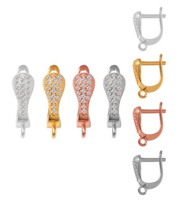 Sterling Silber 925 Sicherheit Ohrringe Ohrhaken 16x5mm * viele versch. Überzüge