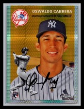Oswaldo Cabrera Rookie Yankees #81 Topps 2023 Chrome Platinum Anniversary Prism