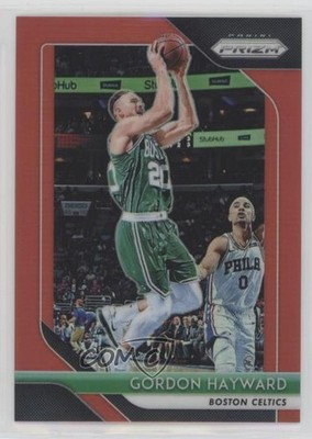 2018-19 Panini Prizm Red Prizm 99/299 Gordon Hayward #158 s3g