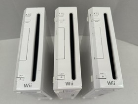 Lot of 3 Tested Working Nintendo Wii Game Consoles RVL-001 & Accessories