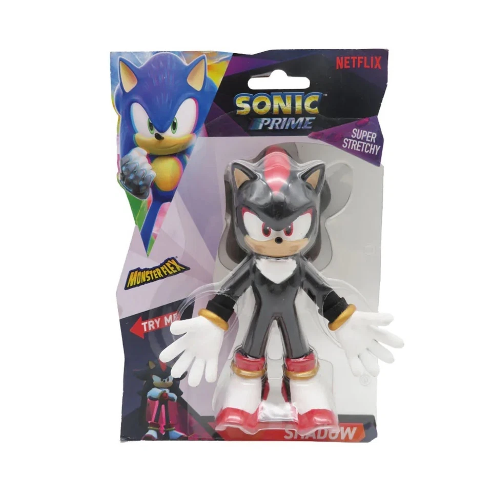 SONIC PRIME MONSTER FLEX SUPER STRETCHY 14cm SONIC KNUCKS SHADOW TAILS NINE TOY - Image 4 of 4