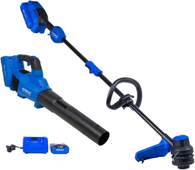 #ad KOBALT 2 PIECE 40 VOLT MAX CORDLESS LEAF BLOWER amp; WEED TRIMMER COMBO 1438131 40V $259.90