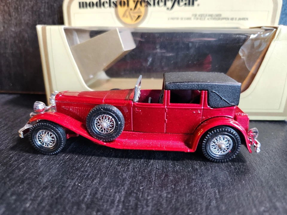 MATCHBOX MODELS OF YESTERYEAR Y-4 1930 MODEL J DUESENBERG MAROON 1978 NIB - Image 4 of 4