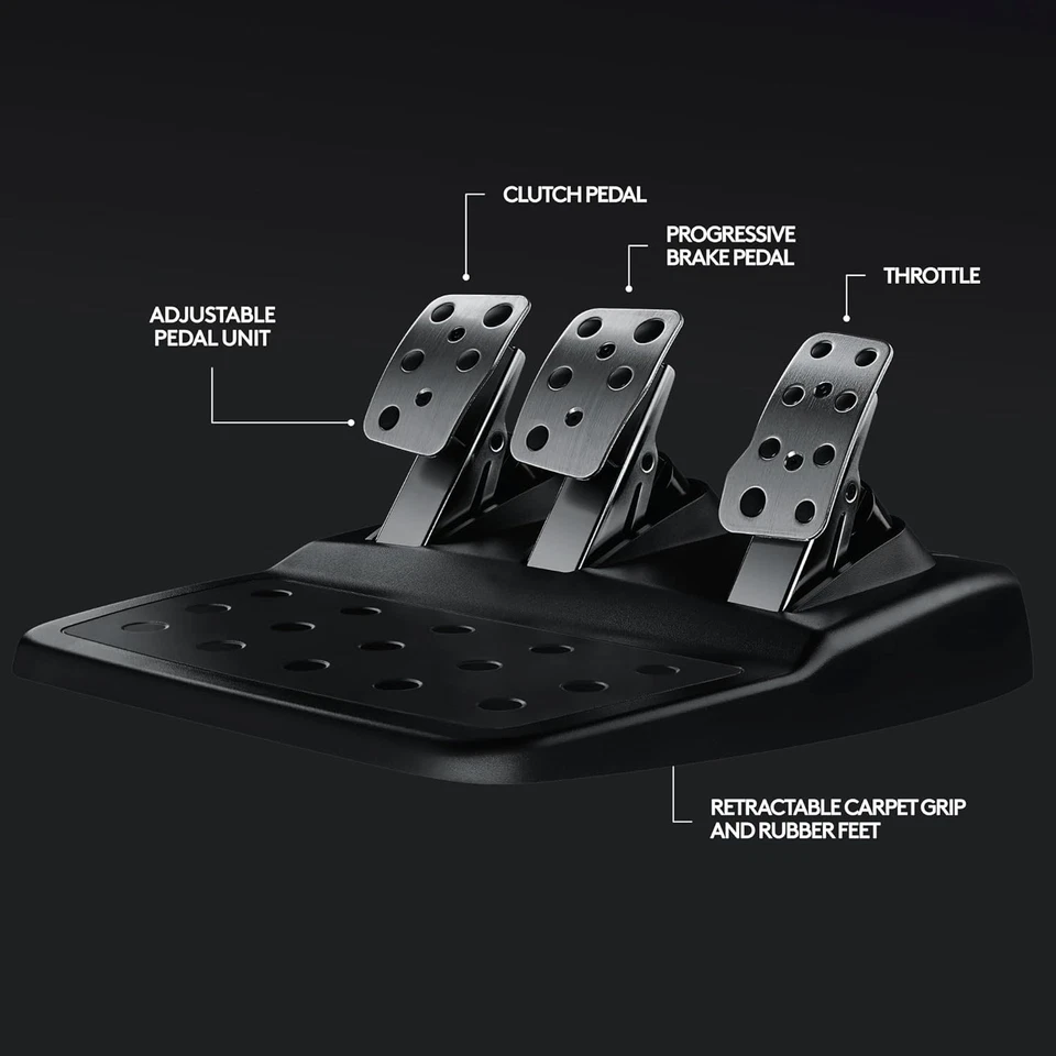 Logitech G29 SE Driving Force Racing Wheel Floor Pedals Shifter PS5, PS4, PC Mac - Image 3 of 4