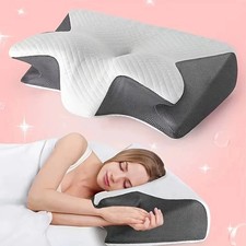 Cervical Memory Foam Pillow for Neck Pain Relief Ergonomic Neck Support Pillows