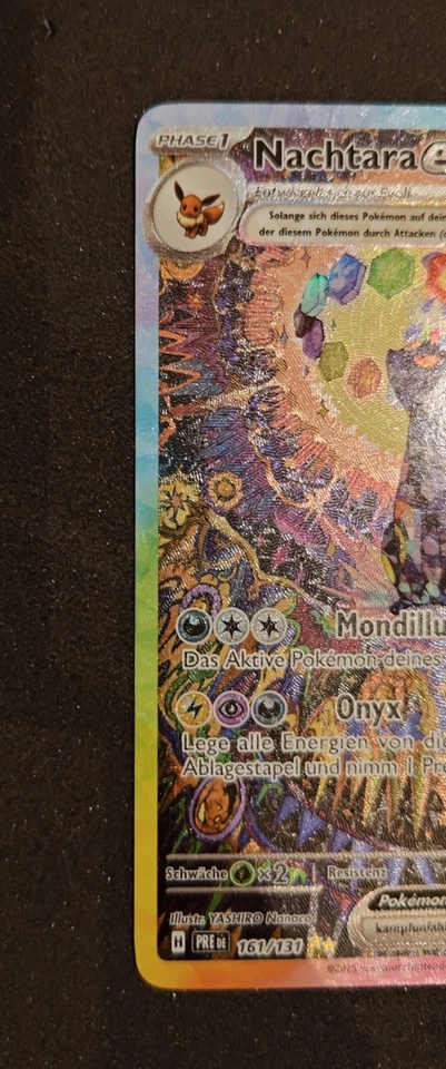 ✅ Nachtara Ex 161/131 SIR Prismatische Entwicklungen Pokémon Karte NM - Bild 3 von 4