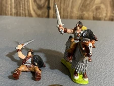 A29179 RAL PARTHA MOUNTED WARRIOR ON HORSE W/ EXTRA RIDER METAL MINIATURE