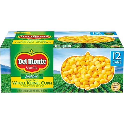 Del Monte Whole Kernel Corn, 15.25 Ounce (Pack of 12) - Picture 1 of 5