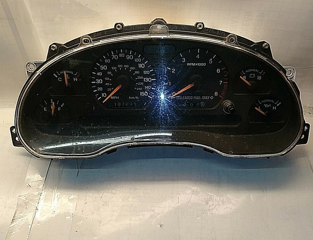 1996-98 Ford Mustang GT Gauge Cluster 150 MPH Sn95 118566 Miles for