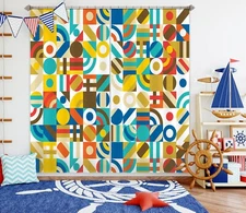 3D Color Pattern ZHUA79 Photo Curtain Window Blockout Fabric Amy 2023