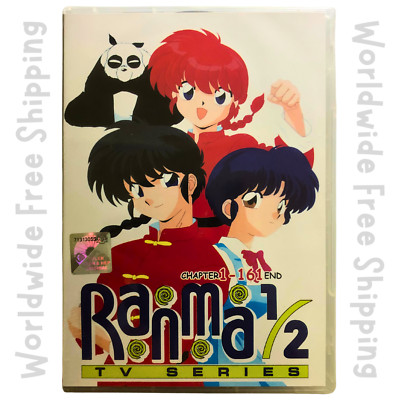 Ranma 1/2 Complete Series (Vol.1-161 END & 12 Ova) Anime DVD [English Dub]