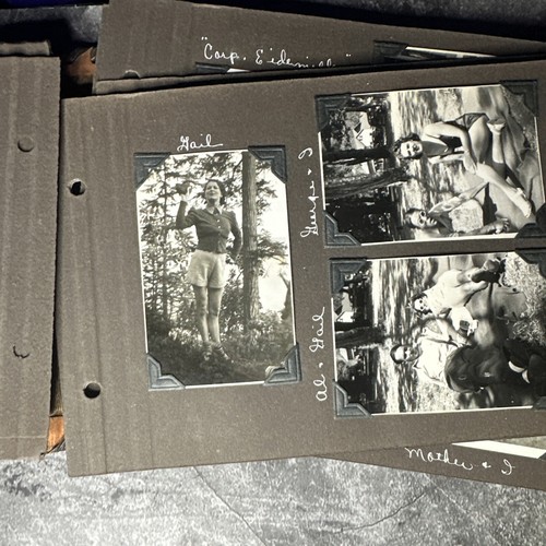 Italian Leather Hand Tooled Photo Book Made In Italy 1940’s Life In Pictures - Picture 4 of 10