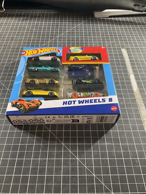 New Hot Wheels - 8 pack Assorted Diecast Cars Mattel Exclusive
