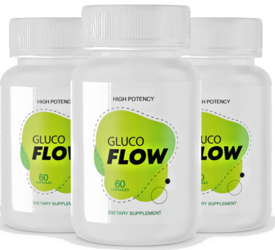 (3BOTTLES) GLUCOFLOW Diabetic Glucose Support Supplement Blood Sugar Gluco Flow 