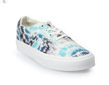 Womens Vans Doheny Tie Dye Lace Up Skate Shoes SIZES NIB Blue White VN0A3MVZ54H