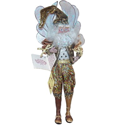 Mark Roberts 2001 Limitierte Edition #60 Festlichkeiten Fairy Deko Gold Nikolaus