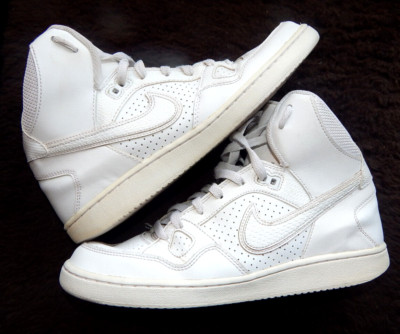NIKE Son of Force MID Schuhe Sneaker Weiß EU Gr. 42 - US 10 - Basketball Schuhe