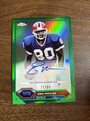 2023 Topps Composite Eric Moulds Chrome Green Refractor Auto /99