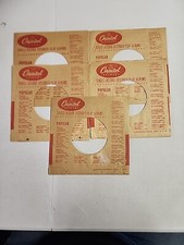 45 RPM 7" RECORD SLEEVES CO. SLEEVE 5 PACK SEE PHOTOS - Capitol SLV163