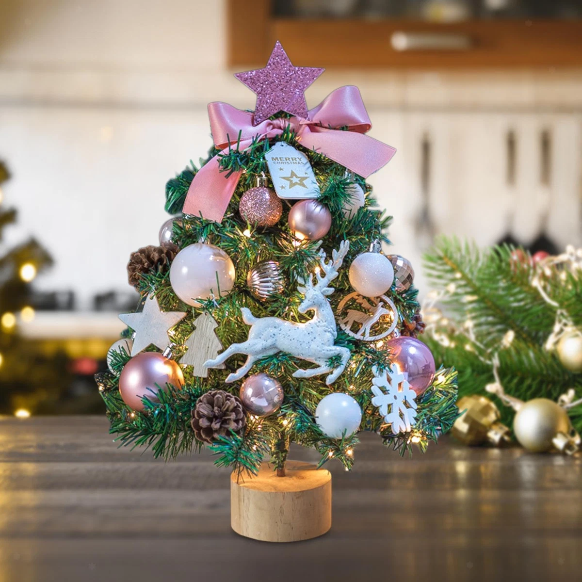 Mini faux best sale christmas trees