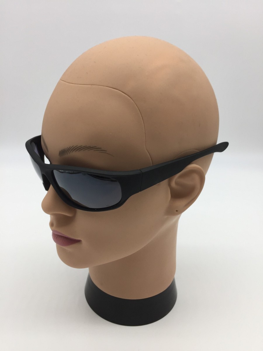 Foster Grant AH0721 Fast Lane Wrap Matte Black Sunglasses Grey