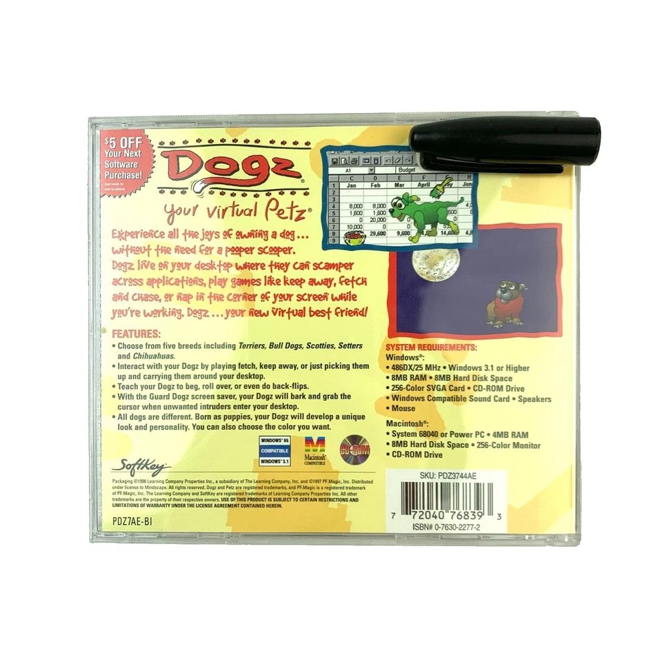 Dogz Your Virtual Petz CD-Rom PC Windows 3.1/95 & Macintosh - Image 2 of 4