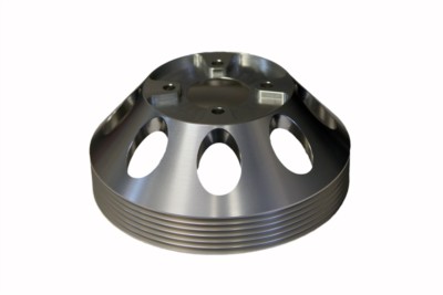 Torque Solution Lightweight Water Pump Pulley Silver Fits Genesis Coupe 3.8 10+