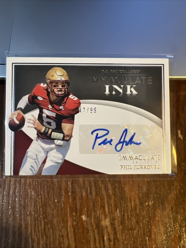 Phil Jurkovec 2022 Panini Immaculate Collegiate Immaculate Ink Auto #IN-JUR /99