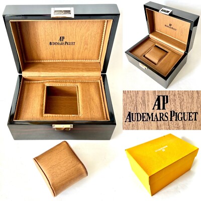 Original Swiss “Audemars Piguet” Walnut Watch Case & Outer Box (8