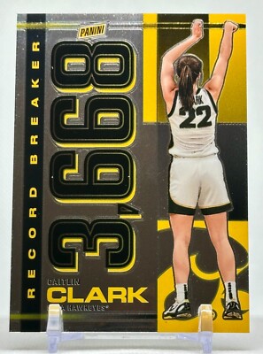 2024 Panini Caitlin Clark Collection Record Breaker 3,668 Points 