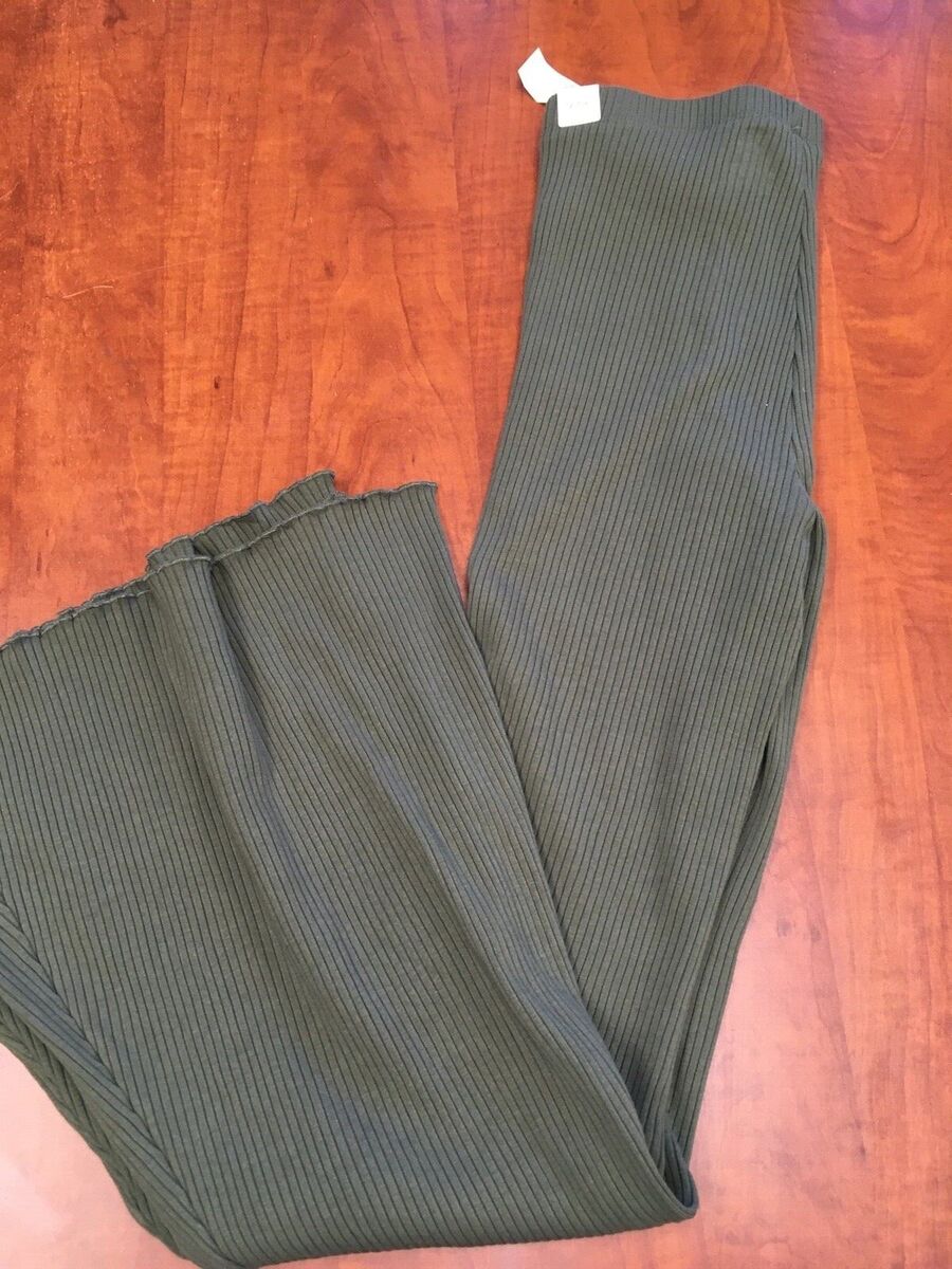 NEW Aerie Kick-It Ribbed High Waisted Super Flare Pants | eBay NEW Aerie Kick-It Ribbed High Waisted Super Flare Pants | eBay