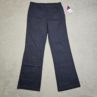 IZOD Pants Youth 14.5 Plus Blue Girls Pull On Uniform School Wear