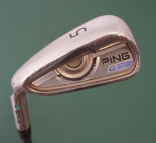 Left-Handed Ping G Series Green Dot 5 Iron Regular Graphite Shaft Ping Grip