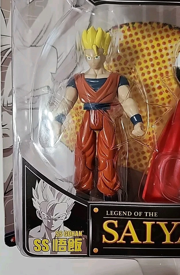 Dragon Ball Z: DBZ: Legend Of The Saiyans SS Gohan & SS Gohan Jakks Pacific 2006 - Imagem 2 de 4