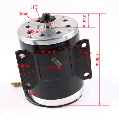 500W 36V DC Brush Motor Kit Controller Throttle Electric Bicycle E Bike Razor - 第 4/9 張圖片