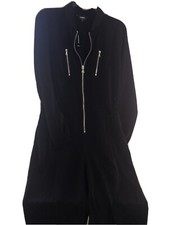 NWT Small Express Women Black Long Sleeve Jump Suit With Zipper
