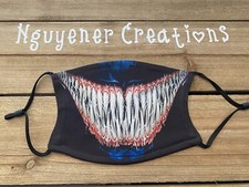 Venom Face Mask Carnage Symbiote Smile Mouth