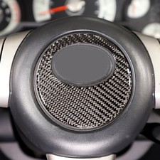 Pegatina de ajuste central de volante de fibra de carbono suave para FJ Cruiser 2007-2021