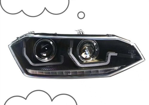2019-2020 year LED U style Headlights For VW Cross polo LED front lamp lights SN - Picture 6 of 12