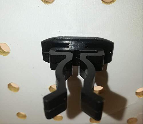 Spring Style Tool Holder Black 50-PK Garage Organizer for 1/4 Pegboard Peg Hooks - Picture 8 of 13