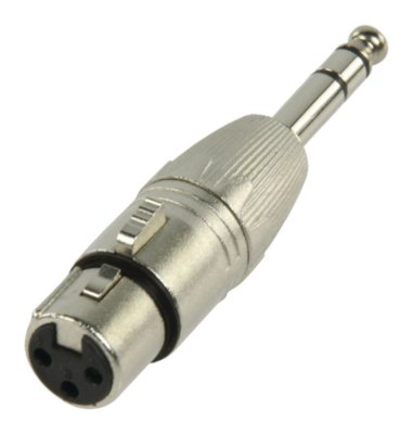 König Adapter XLR Buchse auf 6,3 mm Klinkenstecker Stereo hohe Qualität