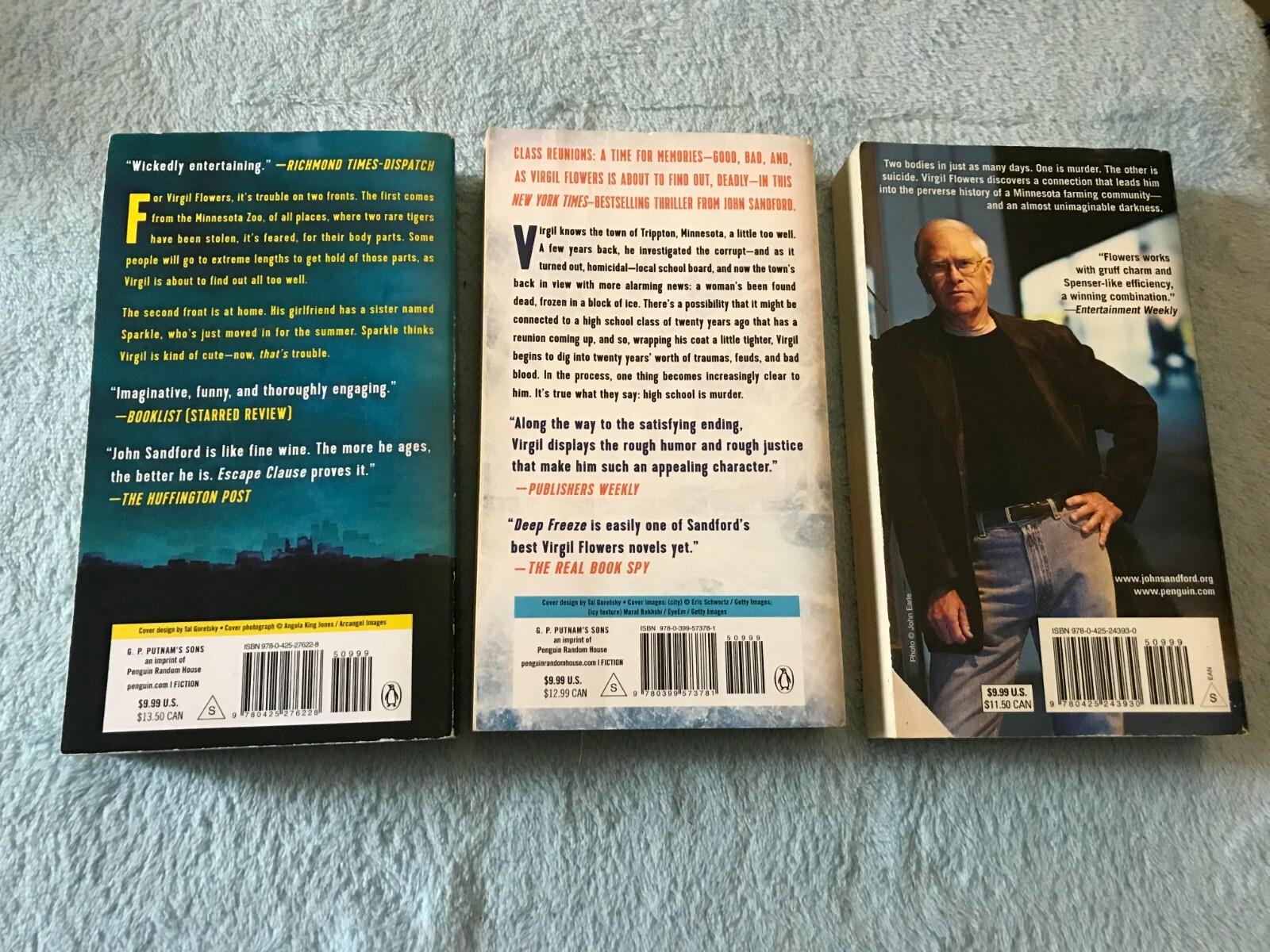 John Sandford 3 Book Lot Virgil Flowers Novels Escape Clause & More