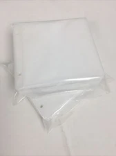 USDISC 100 Plastic Sleeves, Binder Filing, Double-sided 2 Disc (White) - 50 Pack