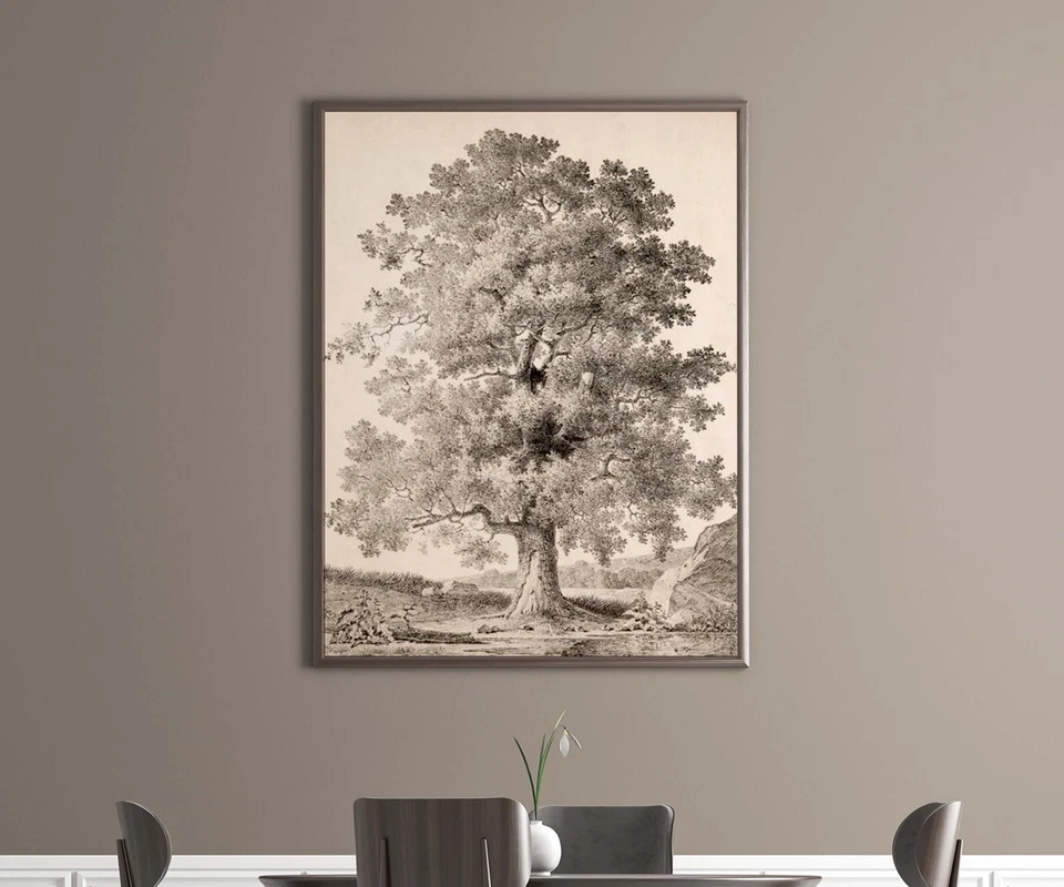 A big tree lithograph illustration fine art reproduction canvas or paper PRINT - Image 2 of 4