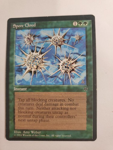 MTG Magic The Gathering Card Spore Cloud Instant Green Fallen Empires 1994 - Picture 1 of 2