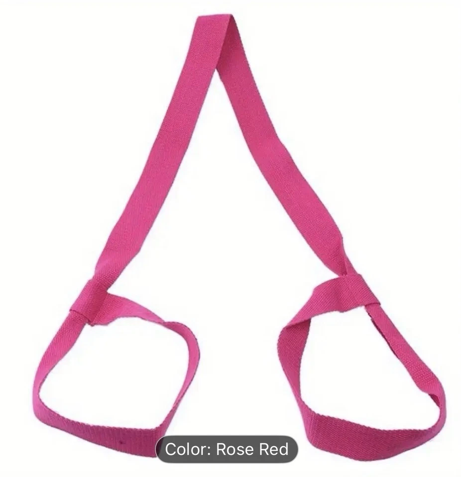 Correa ajustable para esterilla de yoga negra Foto 2 de 4