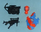 G.I. GI JOE gijoe ALLEY VIPER BODY PARTS + WEAPONS lot #2 visor gun FREE SHIP