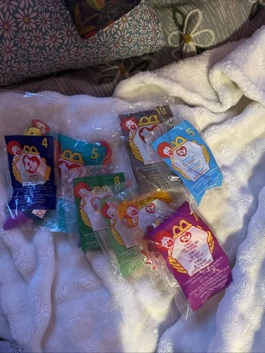 1998 McDonald’s Ty Teenie Beanie Babies Sealed Happy Meal Toy Lot Vintage Lot 9