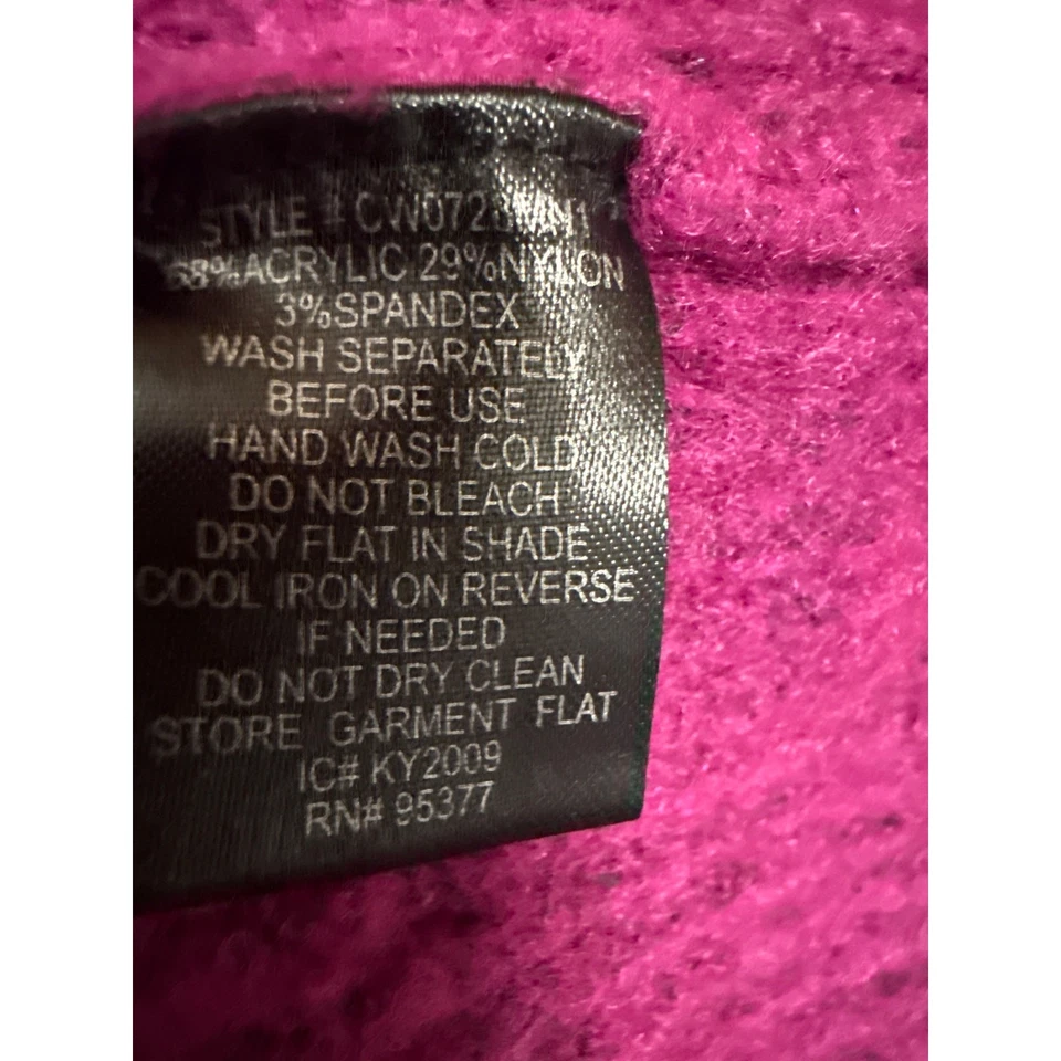 Suéter tejido manga larga cuello tortuga tejido acanalado rosa Sanctuary para mujer talla L Foto 4 de 4