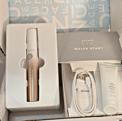 NuFACE The FIX Line Smoothing Device &  1 oz Serum Gold New in box